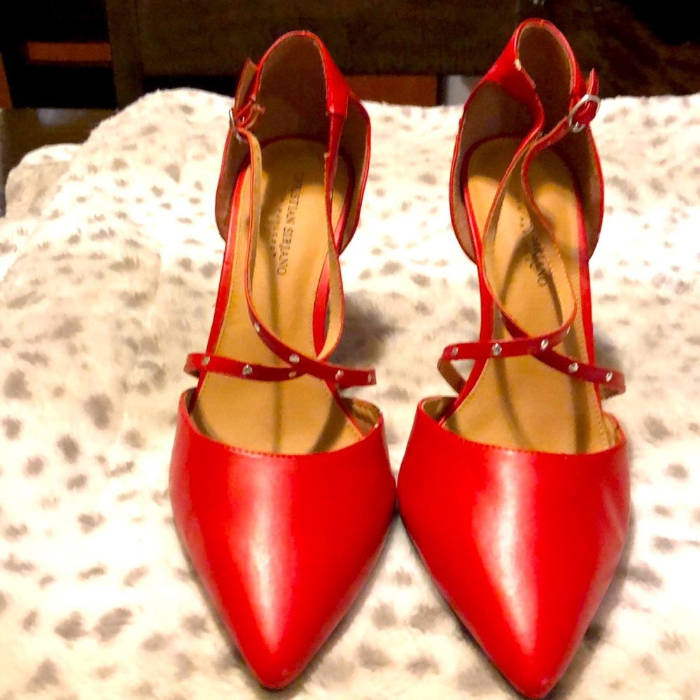 Christian Siriano Red Heels size 12W